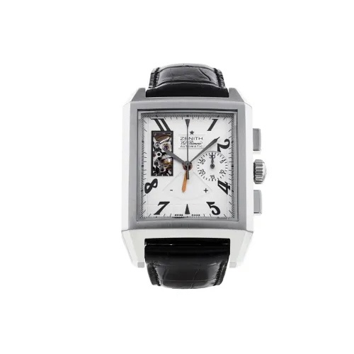 Zenith Автоматический Механический Механизм Мужские Часы 51mm*36mm Белый