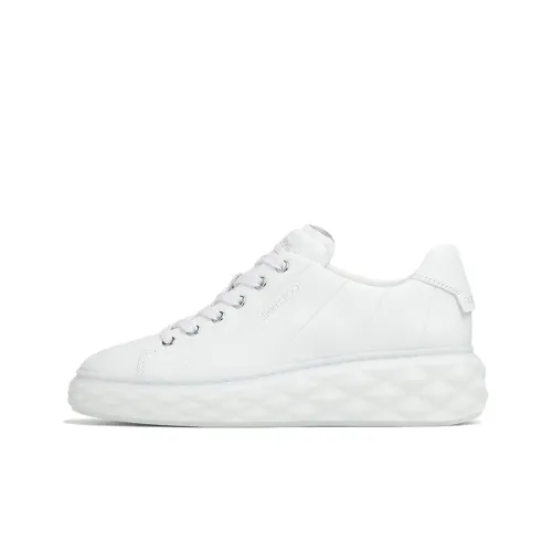 Jimmy Choo Diamond Light Maxi F Maxi F Низкий Топ Стильные Скейтбординги Женские Белые