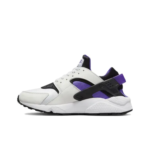 Nike Air Huarache Шокаблоки Противоскользящие Устойчивые к истиранию Низкий Топ Повседневные Беговые кроссовки Мужские Белый Фиолетовый
