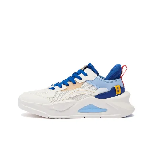 361° Slip Устойчивый к истиранию Дышащий Низкий Топ Casual Мужской Перо Белый Calm Синий