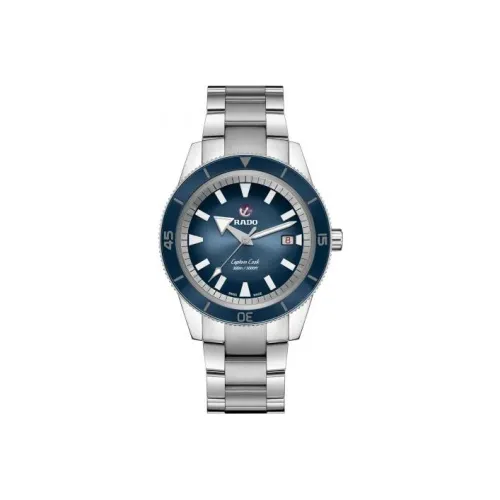 RADO Автоматический Механический Механизм Мужские Часы Captain Cook Collection 42мм*42мм*12,3мм Синий