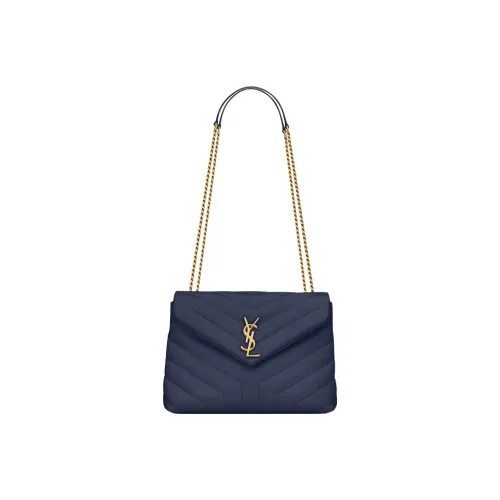 SAINT LAURENT LOULOU Телячья кожа Портативная Сумка через плечо Сумка на плечо Женская Океан