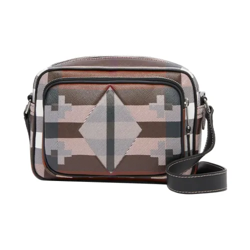 Burberry Телячья кожа Сумка через плечо Стандартная Мужская Цвет береза Белый