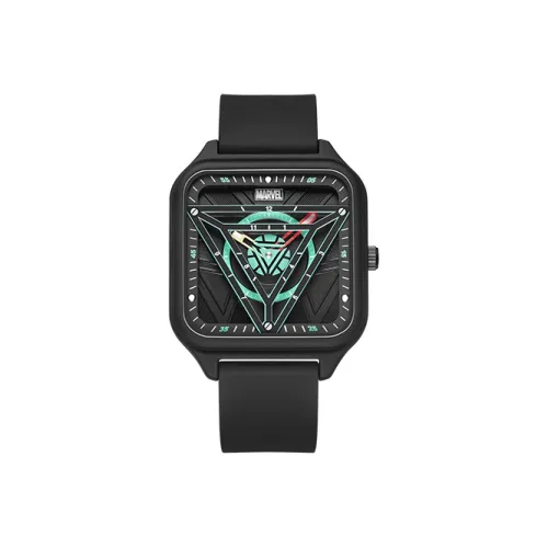 MARVEL IRON MAN Кварцевый механизм силиконовый ремешок унисекс черный циферблат модель M 9294B