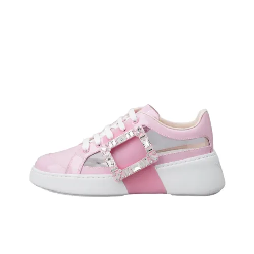 Roger Vivier Низкий Топ Стильный Скейтбординг Женские Розовый