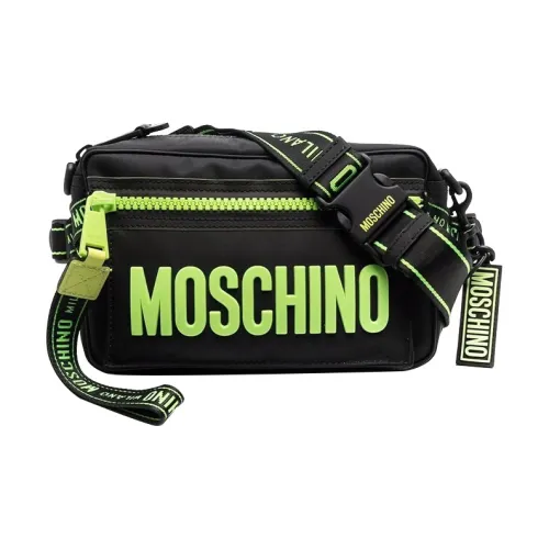 MOSCHINO Мужская кожаная сумка-бант черная