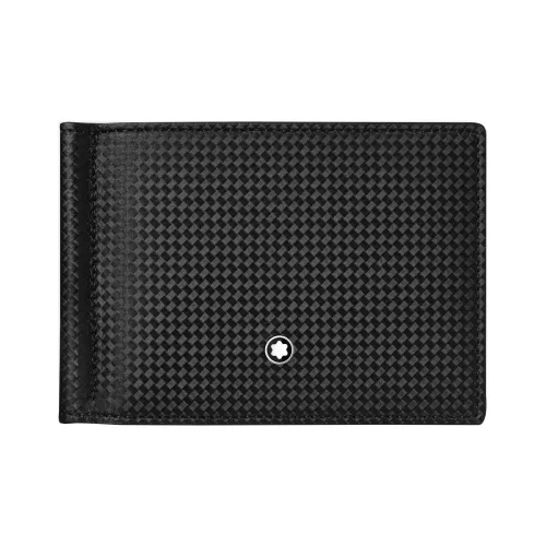MONTBLANC Full с рельефом кожа голени кошелек мужской черный
