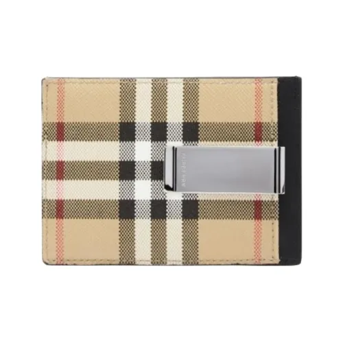 Burberry Утепленный с Телячья кожа Держатель для карт Мужской Бежевый