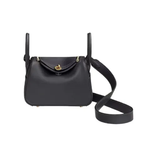 HERMES Lindy Телячья кожа Сумка Сумка через плечо Сумка через плечо Мини Женская 76 BLEU Индиго