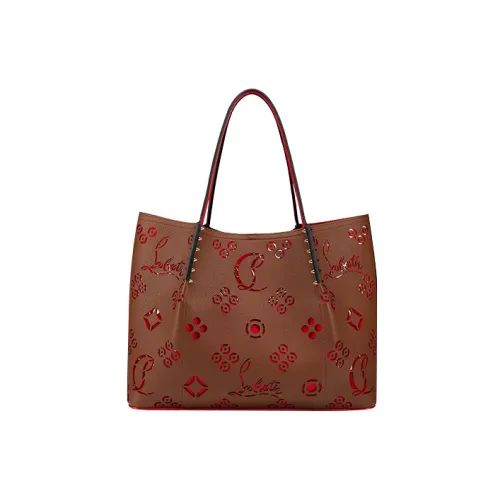 CL Телячья кожа Тоут Сумка Сумка для покупок Сумка на плечо Женская Коричневая