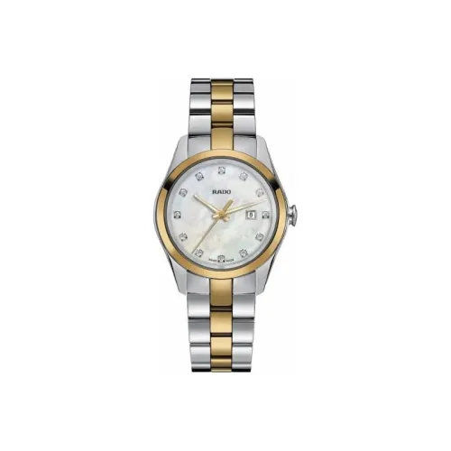 RADO Кварцевый Movement Женские Glam Slam Collection Часы 30,6 мм Жемчужная раковина Цвет