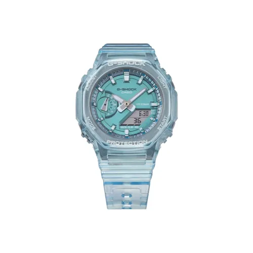 CASIO G Shock Ice Resilience Collection Кварцевый механизм Смольный ремешок Часы 43 Женские часы Синий циферблат GMA S2100SK 2APR