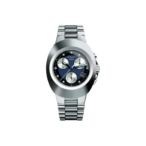 RADO Inaugural Series Кварцевый механизм Мужские часы Циферблат 38,5 мм Синий корпус из нержавеющей стали