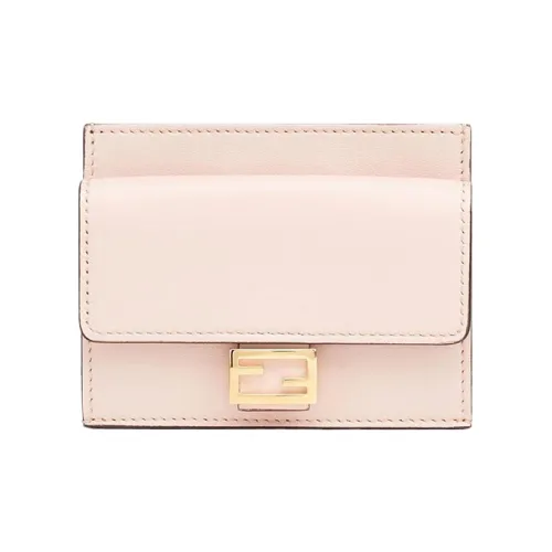 FENDI Lambskin Картхолдер Женские Розовый