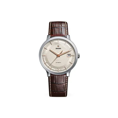 RADO Автоматический Механический Механизм Мужские Часы Crystal Collection 38 мм Белые