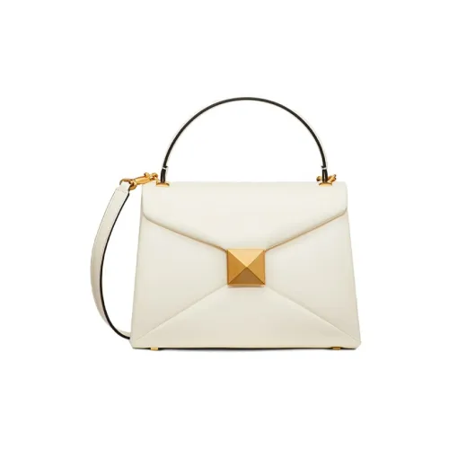 Valentino One Stud Овчина Сумка через плечо Маленькая Сумка Женская Белая