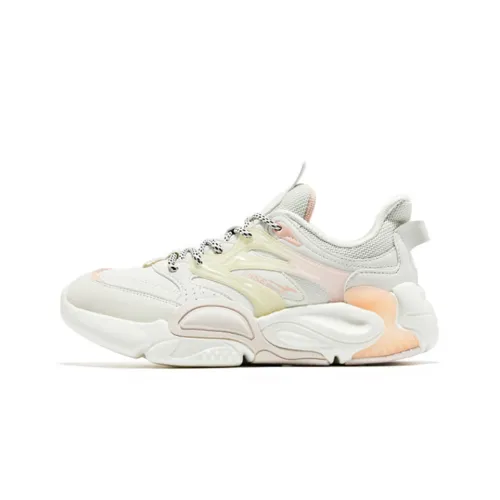 Erke Низкий Топ Беговые Кроссовки Женские Экрю