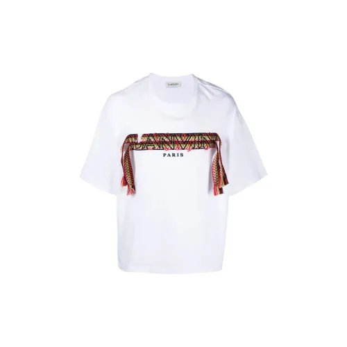 Lanvin Белая Мужская T-Рубашка