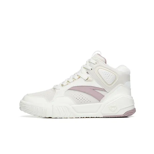 ANTA Пламя High Топ Скейтборд Кроссовки Женские Белые Фиолетовые