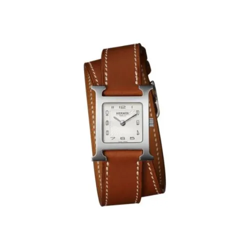 HERMES Кварцевый Movement Женские Часы H Hour 21mm*21mm Белые