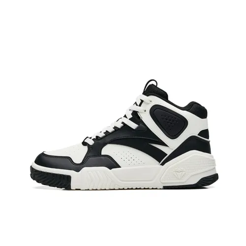 ANTA Пламя High Топ Скейтборд Кроссовки Мужские Черные Белые