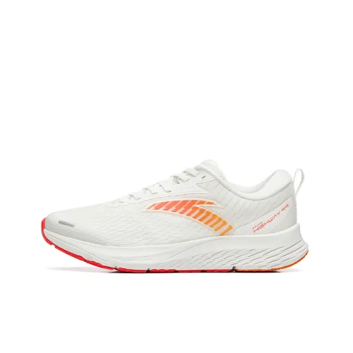 ANTA Running Collection Highway 99 Устойчивый к истиранию Низкий Топ Беговые кроссовки Мужской Айвори Белый