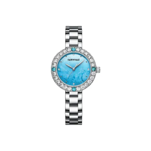 FAIRWHALE Smart Series Кварцевый механизм Металлический ремешок Часы Женские Синий циферблат
