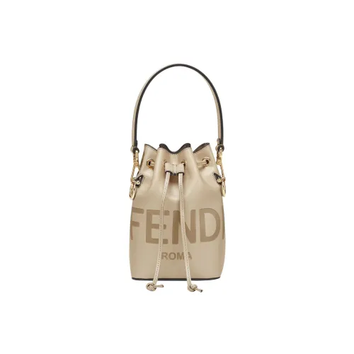 FENDI Mon Tresor Телячья кожа Ведрообразная сумка Сумка через плечо Сумка мини Женская Светлый Умбра
