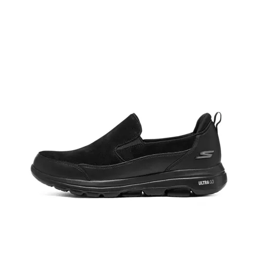Skechers Go Walk 5 Low Топ Casual Мужской Чисто Черный