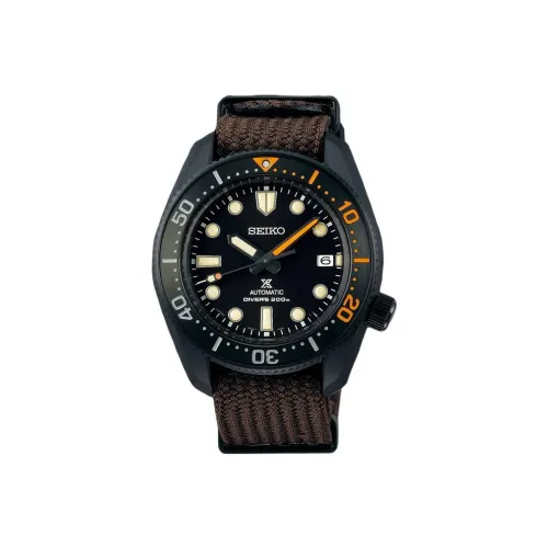 SEIKO Автоматический Механический Механизм Мужские Часы 42 мм Черный
