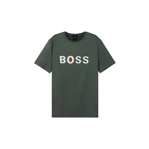 Hugo Boss T-Рубашка Мужская Армейская Зеленая