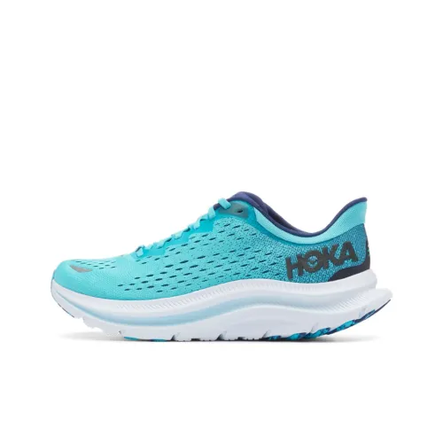 HOKA ONE ONE Kawana Шокабойеры Противоскользящие Устойчивые к истиранию Низкий Топ Беговые кроссовки Мужской Синий