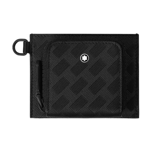 MONTBLANC Full Зернистая кожа коровы кожаные вставки детали кошелек держатель для карт мужской черный