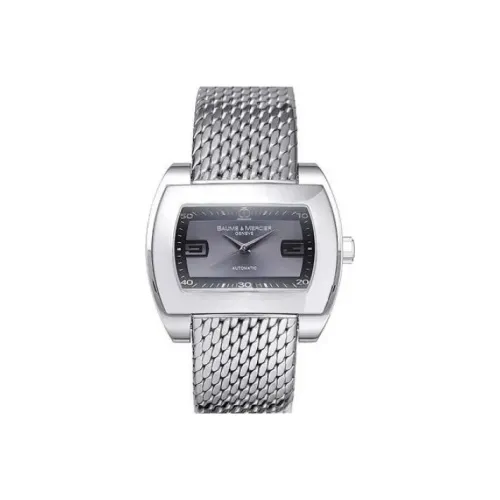 Baume & Mercier Автоматический Механический Механизм Мужские Часы 39мм*42мм Серебряный