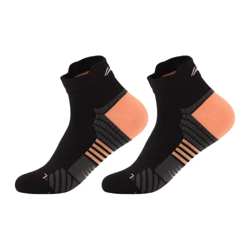 Низкие носки LINING унисекс 1 упаковка черный дыня апельсин