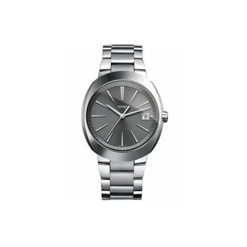 RADO Inaugural Series Кварцевый механизм Мужские часы Часы 42 мм Серый циферблат Титановый керамический корпус часов