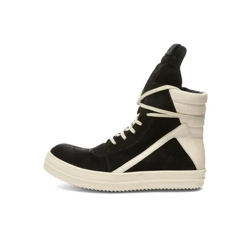 RICK OWENS совместный бренд RO Strobe High Топ Стильные Скейтбординги Мужской Черный