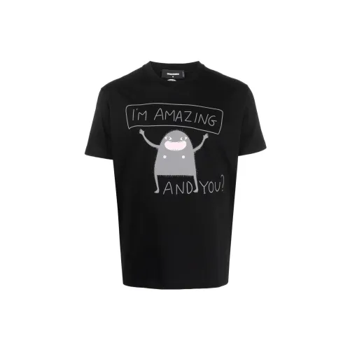 DSQUARED 2 SS22 T-Shirt Мужской Черный