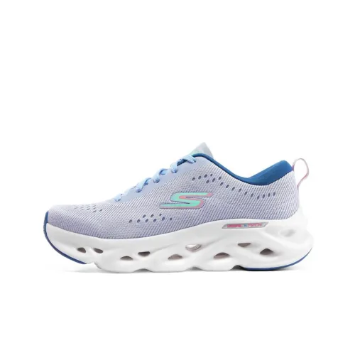 Skechers GO RUN Low Топ Беговые кроссовки Женские Светло-синий