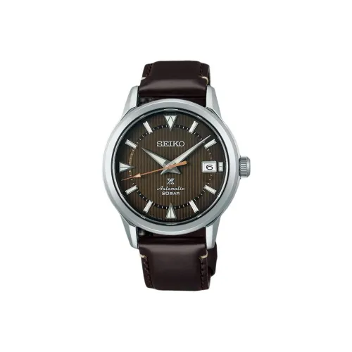 SEIKO Автоматический Механический Механизм Мужские Часы 38 мм Кофейный