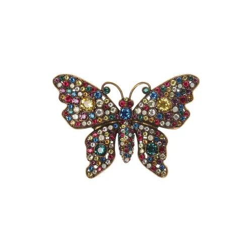 GUCCI Металлическая брошь, использованная, золотая, женская