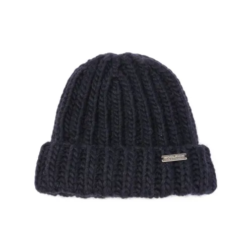 WOOLRICH Вязаные шапки из шерсти, синие, женские