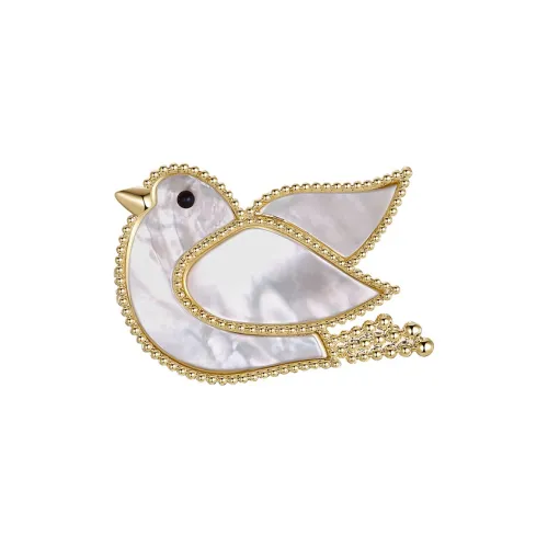 HMZ Броши Белый Женские