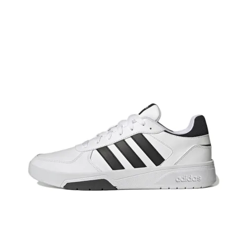 Adidas Neo Courtbeat Slip Resistant Abrasion Resistant Низкие Кроссовки для скейтбординга Мужские Белый Черный
