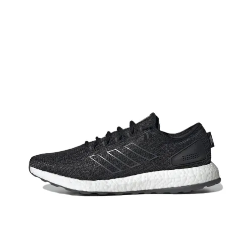 Adidas Pure Boost Устойчивый к истиранию Дышащие Низкие Беговые кроссовки Унисекс Raven