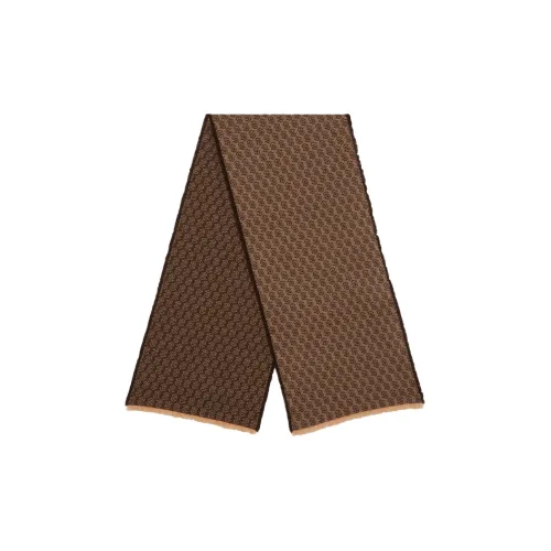 Ferragamo Wool Knit Шарфы Темно-кофейный Женские