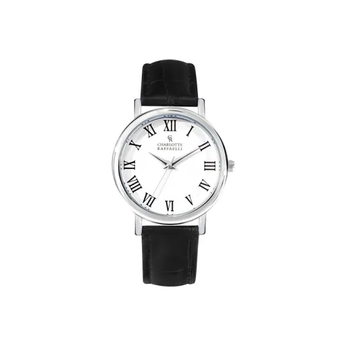 CHARLOTTE RAFFAELLI· Quartz Edge Trend Series Наручные часы Кварцевый механизм Кожаный ремешок 38 мм Белый циферблат Мужские часы