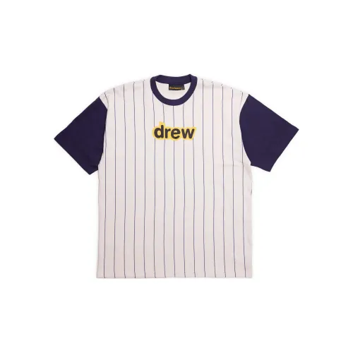 Drew House Hummingbirds Summer Collection Letter Logo Коллекция T-Рубашка Унисекс Морской Синий