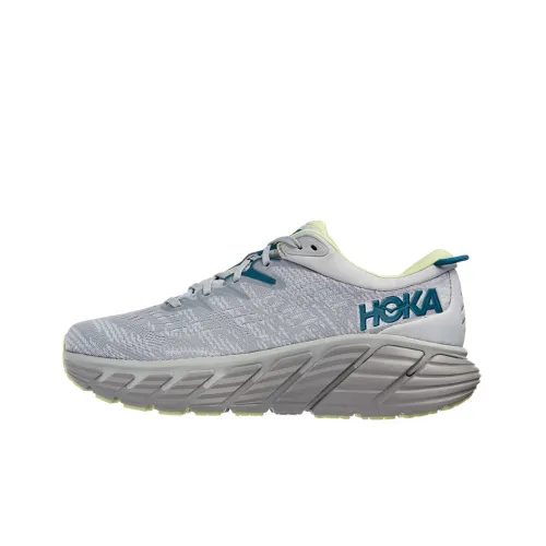 HOKA ONE ONE Амортизаторы Slip-resistant Abrasion-resistant Низкий топ Беговые кроссовки Мужские Серый