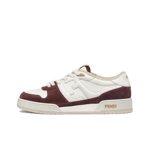 FENDI Match Стильные Скейтбординги Мужской Белый Красный